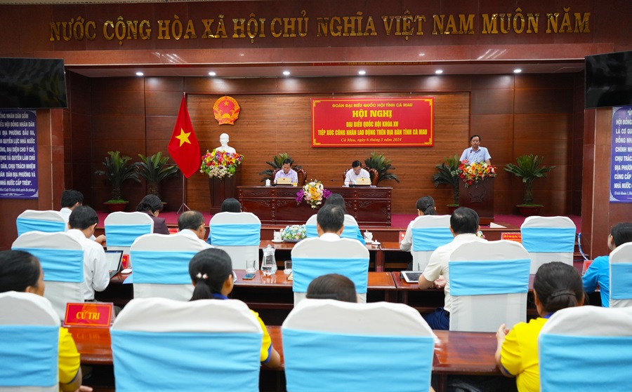 Lắng nghe tâm tư, nguyện vọng, kiến nghị của cử tri là công nhân trên địa bàn tỉnh Cà Mau