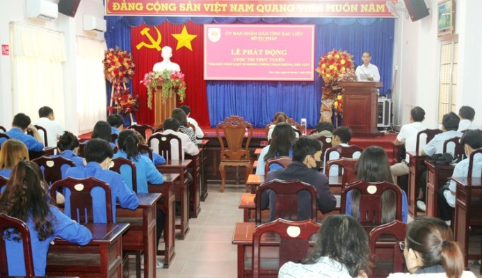 Bạc Liêu Phát động Cuộc thi trực tuyến “Tìm hiểu pháp luật về phòng, chống tham nhũng, tiêu cực”