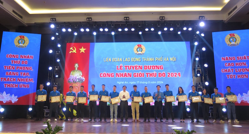 100 người đạt danh hiệu “Công nhân giỏi Thủ đô năm 2024