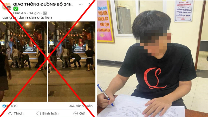 Thông tin Công an phường Tứ Liên đánh người là không đúng sự thật