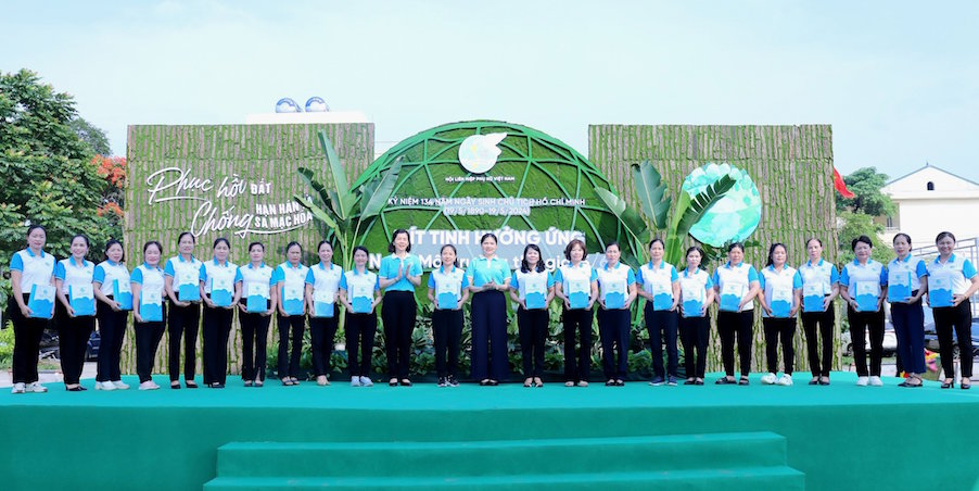Cán bộ, hội viên, phụ nữ tích cực bảo vệ môi trường bằng những hành động thiết thực