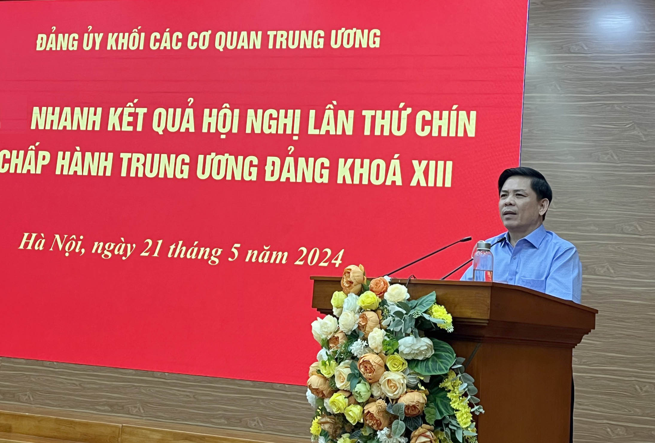 Khối các cơ quan Trung ương báo cáo nhanh kết quả Hội nghị Trung ương 9, khóa XIII