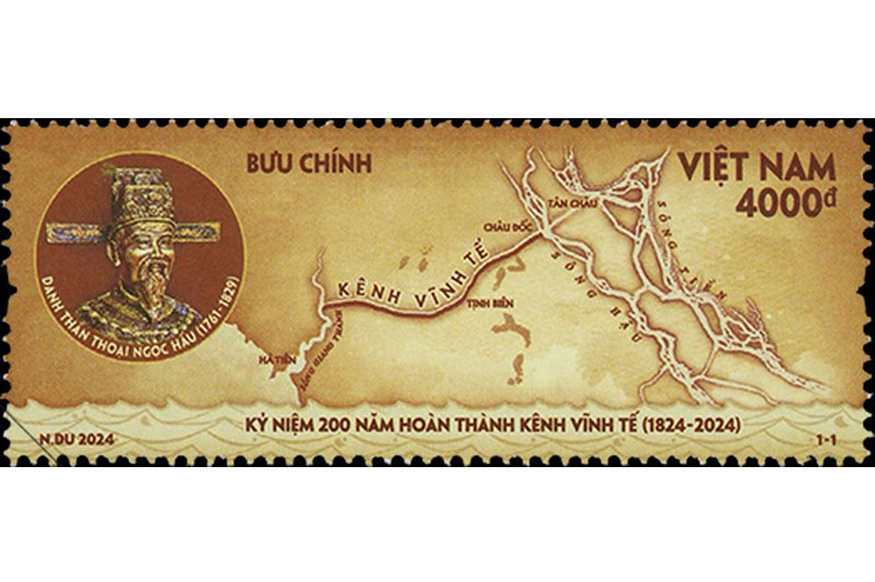 Phát hành bộ tem “Kỷ niệm 200 năm hoàn thành kênh Vĩnh Tế