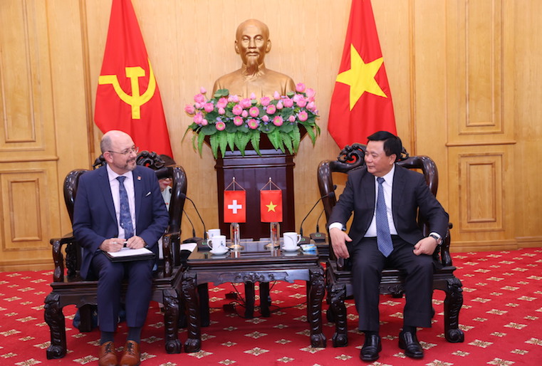 Tăng cường hợp tác, trao đổi đoàn trên tất cả các kênh giữa Việt Nam và Thụy Sĩ