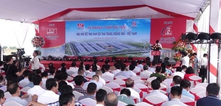 Thanh Hóa Khởi công dự án nhà máy dệt may có tổng mức đầu tư hơn 1 000 tỷ đồng