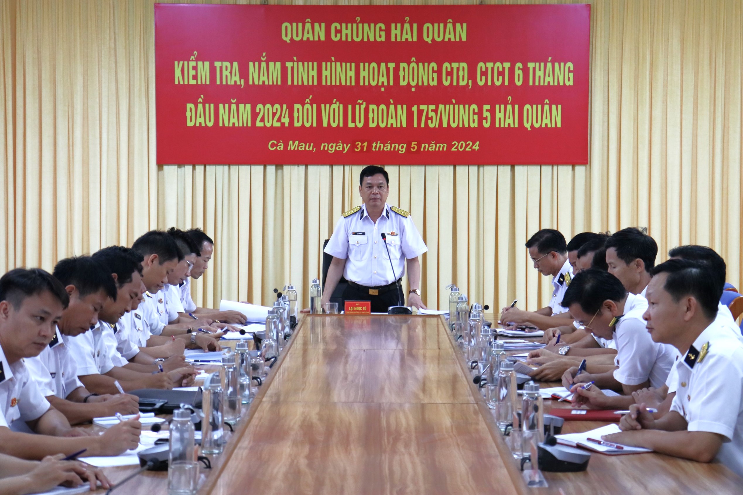 Quân chủng Hải quân kiểm tra, nắm tình hình các đơn vị thuộc Vùng 5 Hải quân