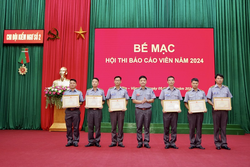 Chi đội Kiểm ngư số 2 tổ chức Hội thi Báo cáo viên giỏi năm 2024