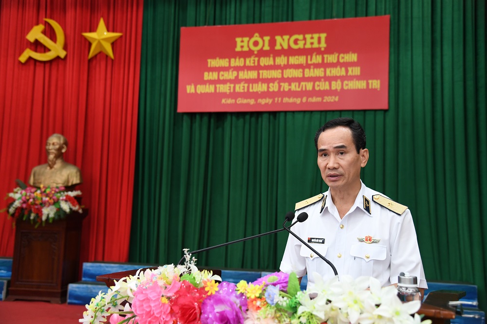 Vùng 5 Hải quân thông báo kết quả Hội nghị Trung ương 9, khóa XIII