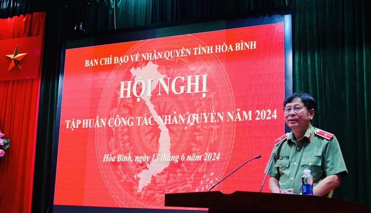 Hội nghị tập huấn công tác nhân quyền tỉnh Hòa Bình năm 2024
