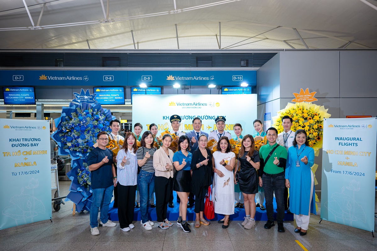 Vietnam Airlines khai trương đường bay thẳng giữa Việt Nam và Philippines