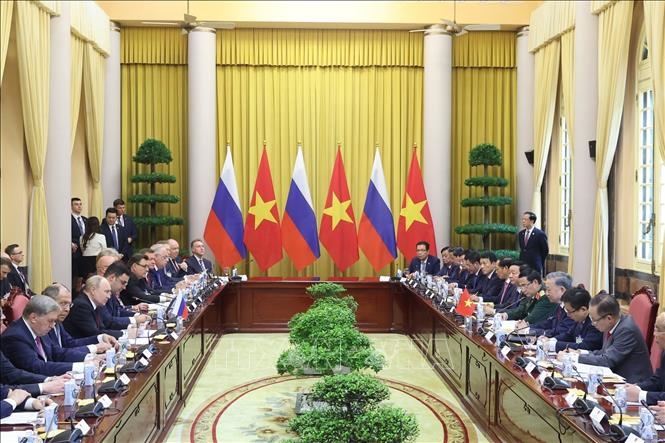 Chủ tịch nước Tô Lâm hội đàm với Tổng thống Liên bang Nga Vladimir Putin