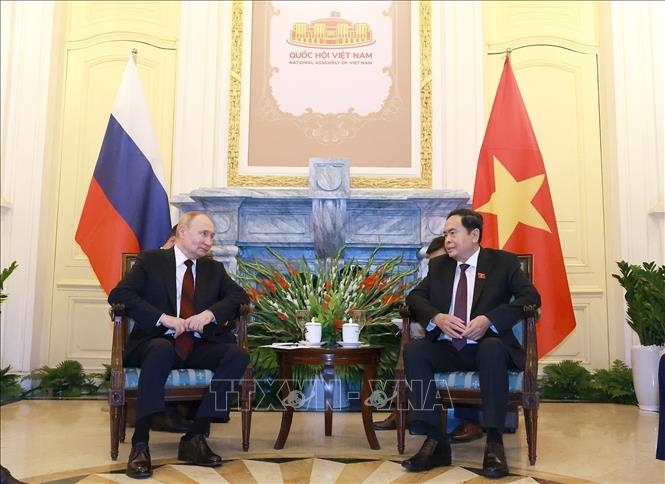 Chủ tịch Quốc hội Trần Thanh Mẫn hội kiến Tổng thống Liên bang Nga Vladimir Putin