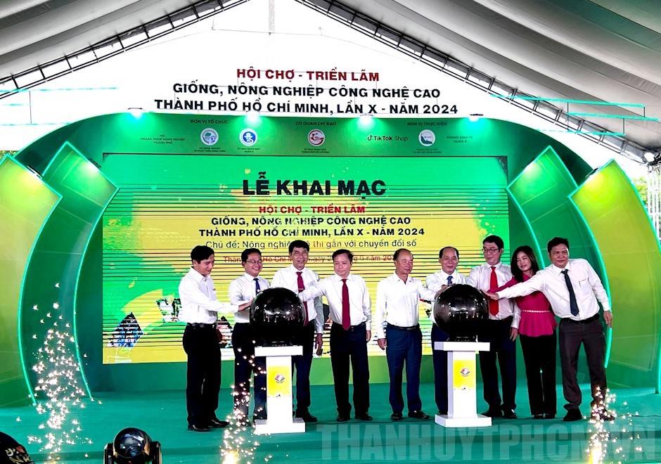 154 đơn vị tham gia Hội chợ - Triển lãm giống, nông nghiệp công nghệ cao TP Hồ Chí Minh lần X
