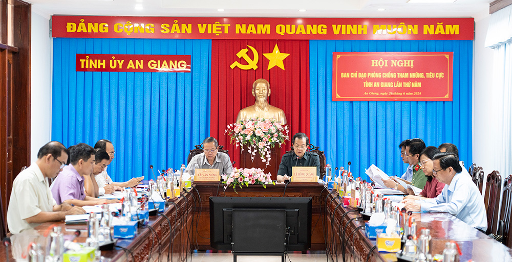 An Giang Công tác phòng, chống tham nhũng tiêu cực đạt kết quả khá toàn diện