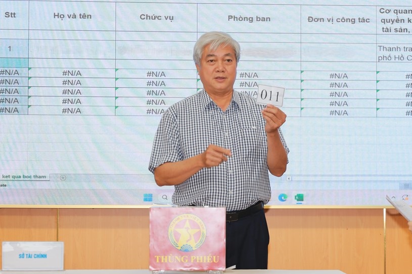 TP Hồ Chí Minh Bốc thăm ngẫu nhiên chọn 77 cán bộ để xác minh tài sản, thu nhập
