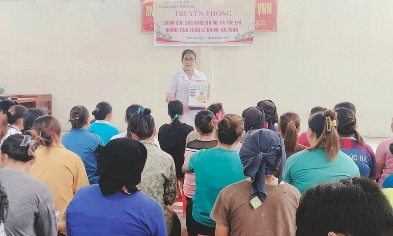Lào Cai Tích cực hưởng ứng Tuần lễ Làm mẹ an toàn