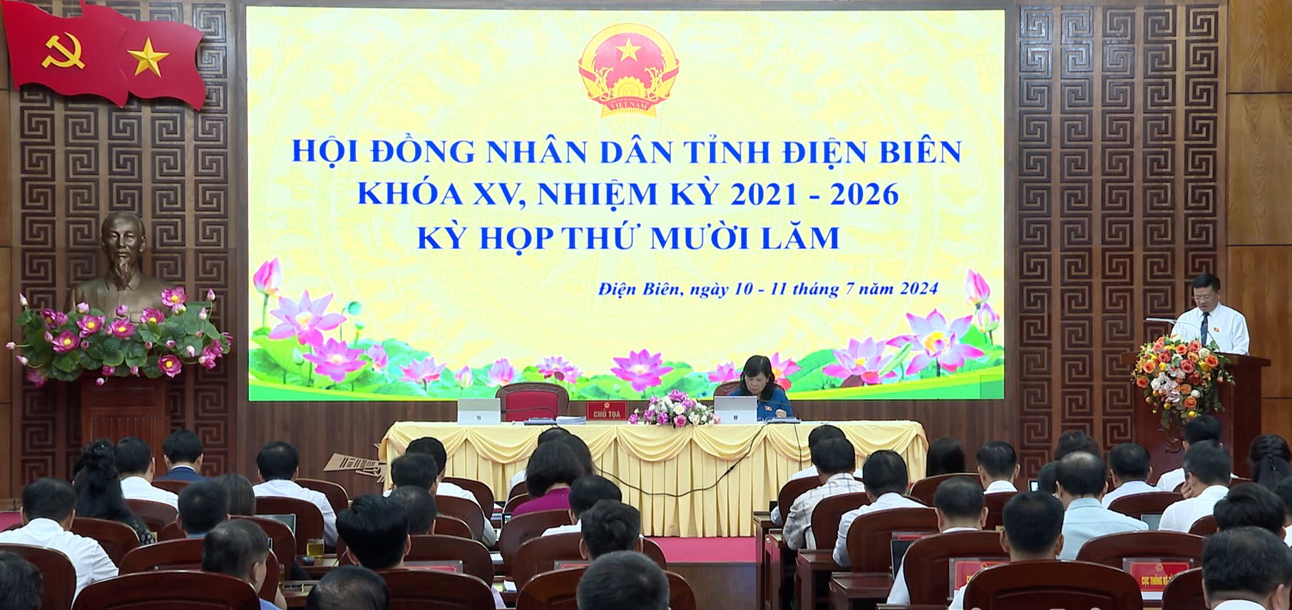 Khai mạc kỳ họp thứ 15, HĐND tỉnh Điện Biên khóa XV, nhiệm kỳ 2021 - 2026