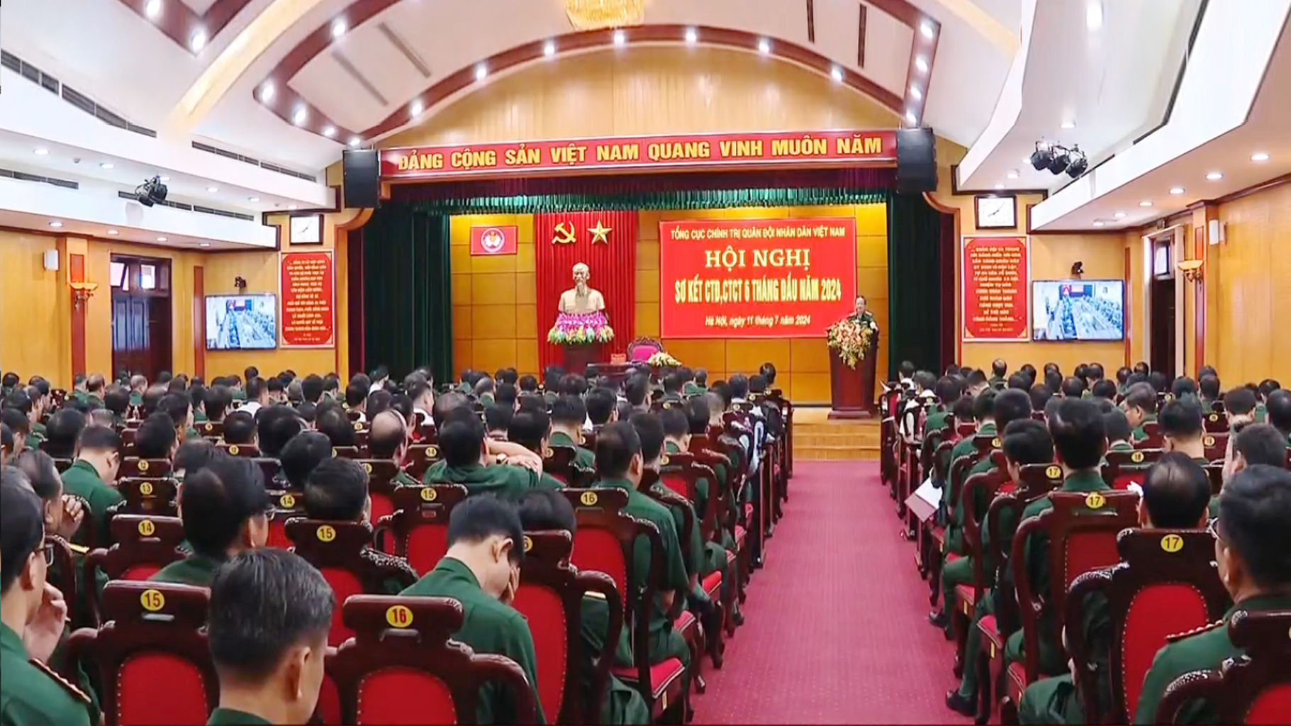 Sơ kết công tác Đảng, công tác chính trị toàn quân 6 tháng đầu năm 2024