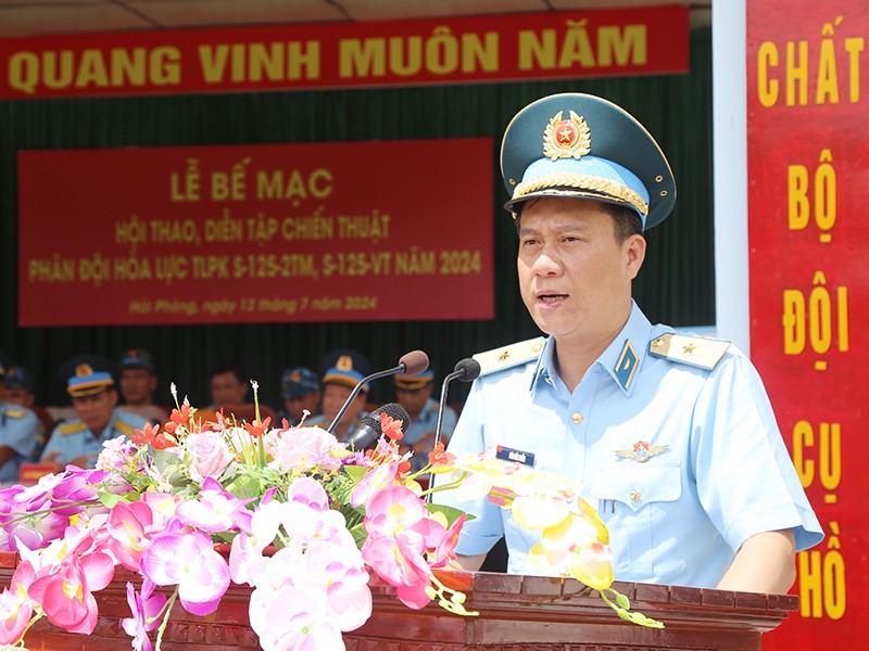 Bế mạc hội thao, diễn tập chiến thuật phân đội hỏa lực tên lửa phòng không