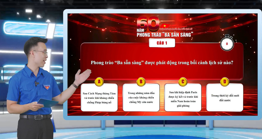 Cuộc thi tìm hiểu lịch sử 60 năm phong trào “Ba Sẵn sàng” thu hút hơn 200 000 lượt tương tác
