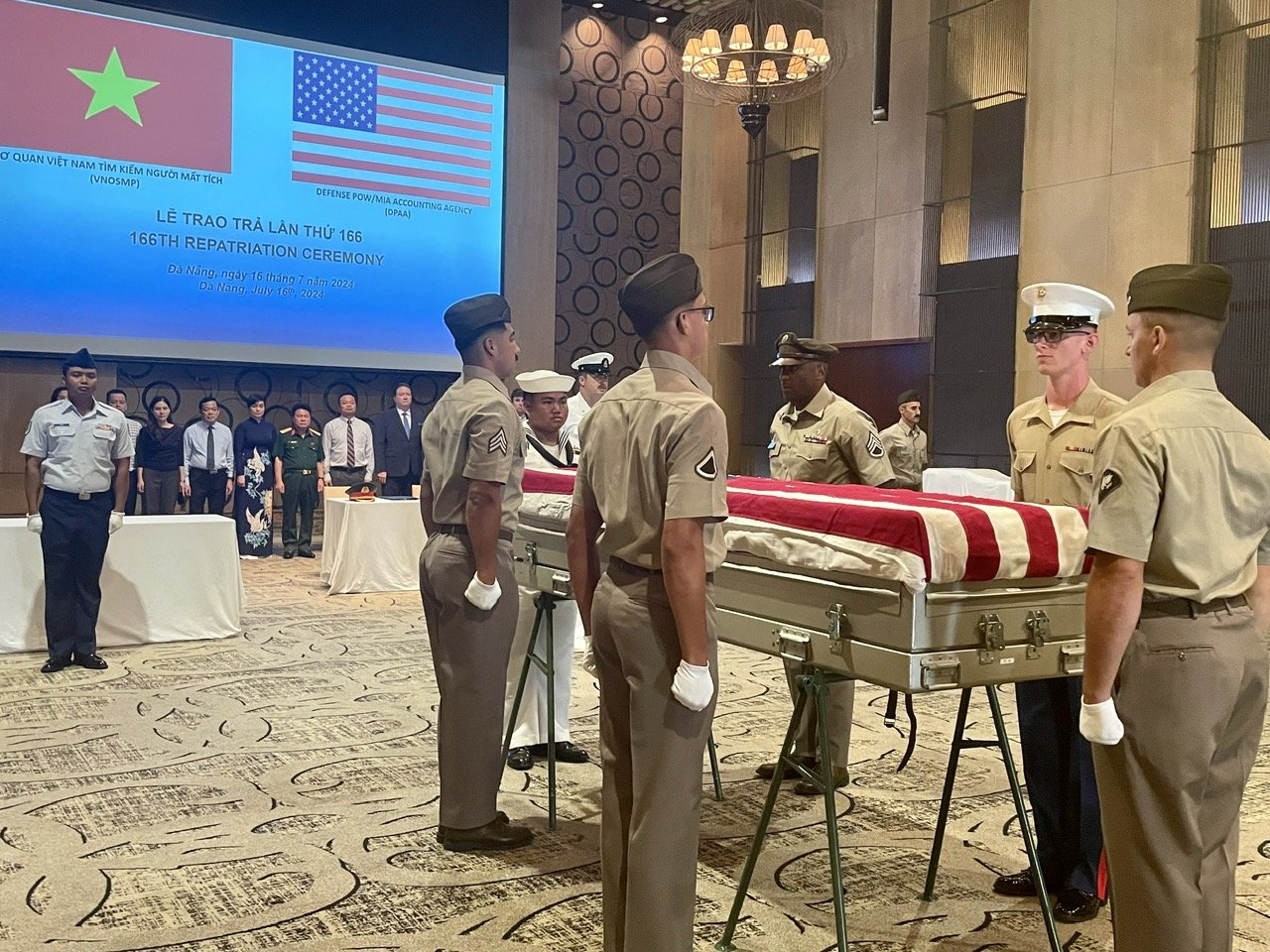 Lễ hồi hương hài cốt quân nhân Hoa Kỳ tháng 7 2024