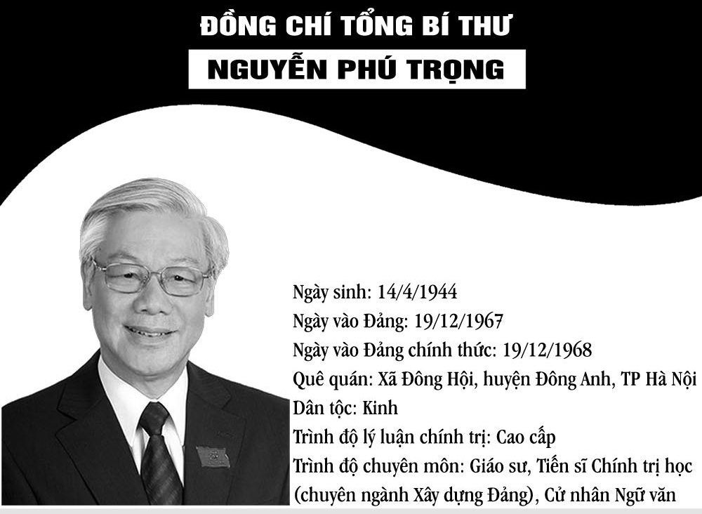 [Infographic] Tóm tắt tiểu sử Đồng chí Tổng Bí thư Nguyễn Phú Trọng