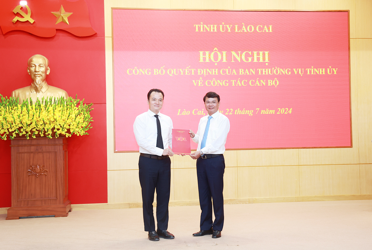 Điều động, bổ nhiệm Trưởng Ban Nội chính Tỉnh ủy Lào Cai