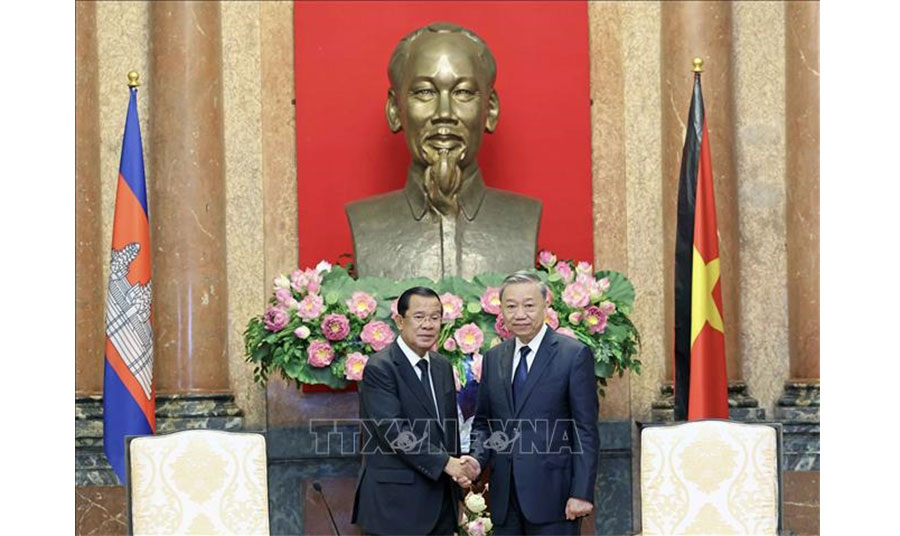 Chủ tịch nước Tô Lâm tiếp Chủ tịch Thượng viện Campuchia Hun Sen