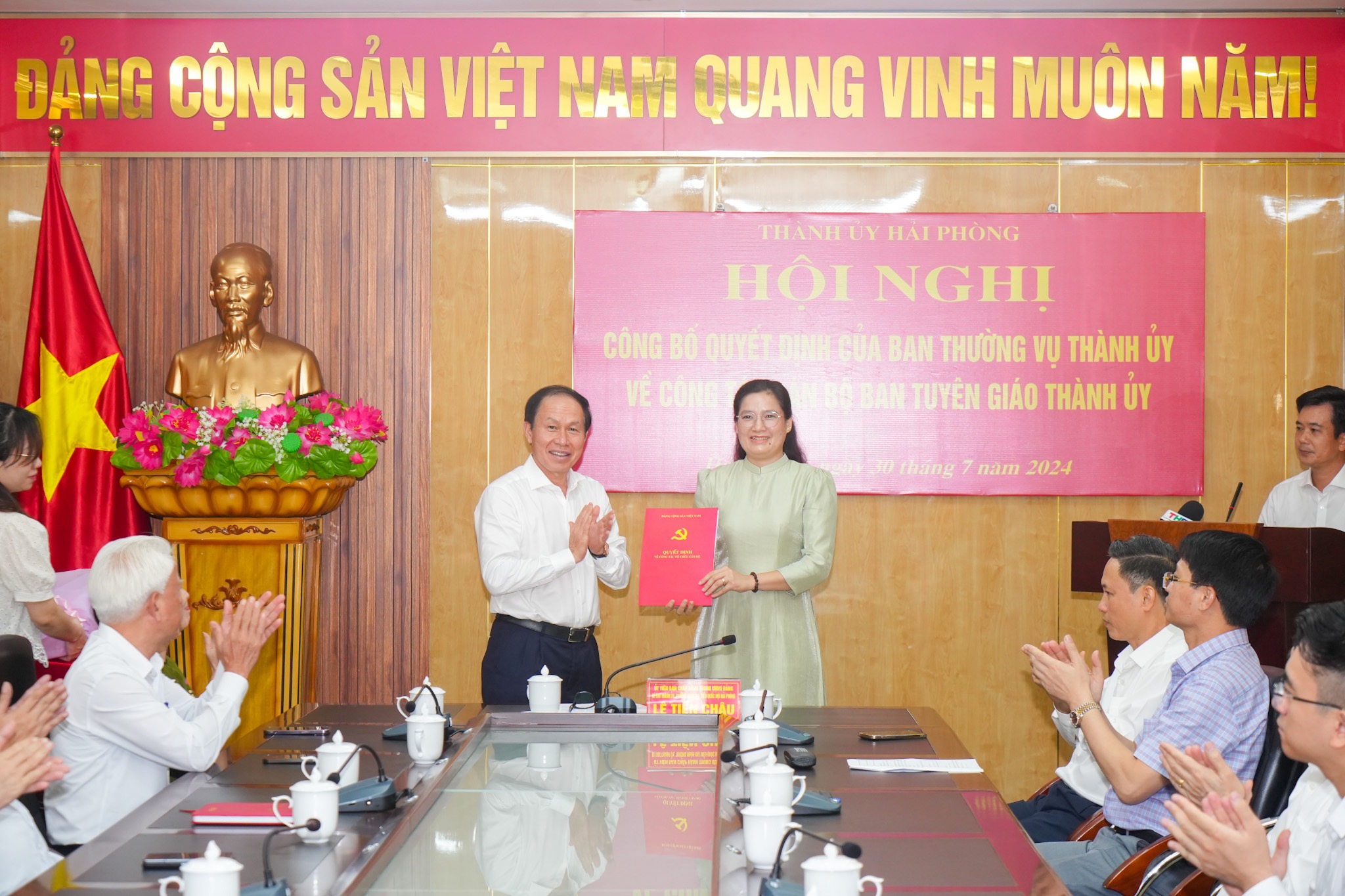 Bổ nhiệm Phó trưởng Ban Tuyên giáo Thành ủy Hải Phòng