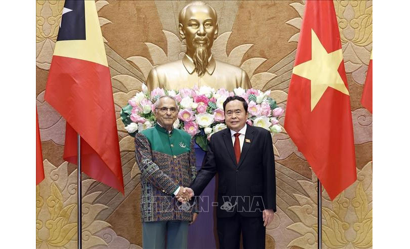 Chủ tịch Quốc hội Trần Thanh Mẫn hội kiến Tổng thống Timor Leste