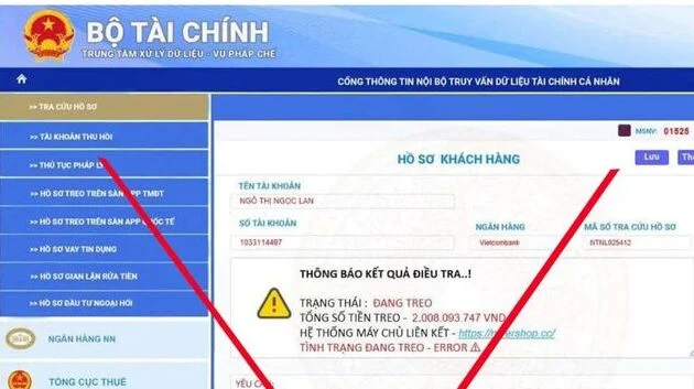 Cảnh báo giả mạo con dấu, chữ ký lãnh đạo, website của Bộ Tài chính
