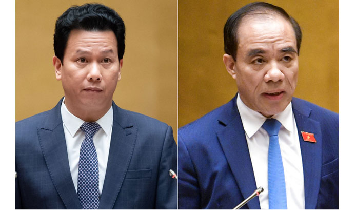 Cho thôi làm nhiệm vụ đại biểu Quốc hội với các ông Đặng Quốc Khánh, Chẩu Văn Lâm