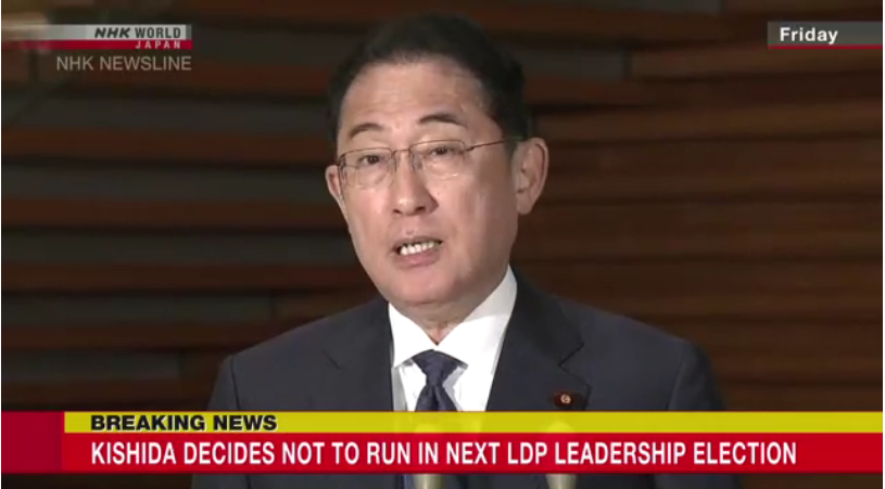 Nhật Bản Thủ tướng Kishida Fumio tuyên bố không tái tranh cử Chủ tịch đảng cầm quyền