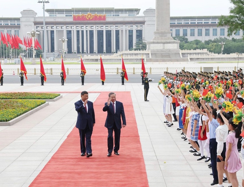 Trung Quốc dành nghi thức cao nhất đón Tổng Bí thư, Chủ tịch nước Tô Lâm
