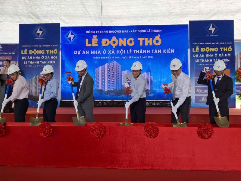 TP Hồ Chí Minh Động thổ xây dựng 1 445 căn hộ nhà ở xã hội theo hình thức cho thuê