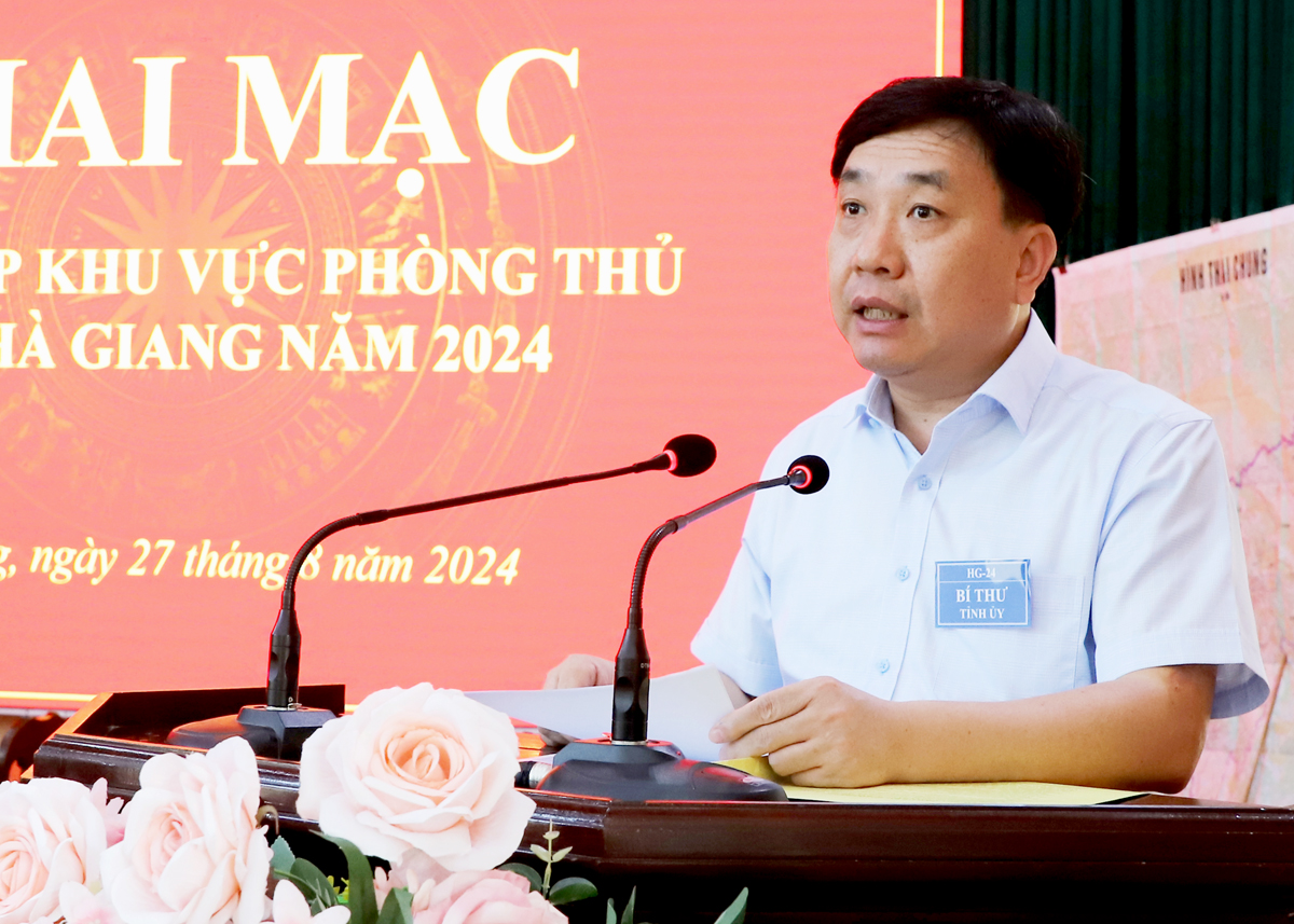 Hà Giang Khai mạc luyện tập Khu vực phòng thủ tỉnh năm 2024