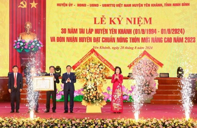 Huyện Yên Khánh Ninh Bình đạt chuẩn nông thôn mới nâng cao