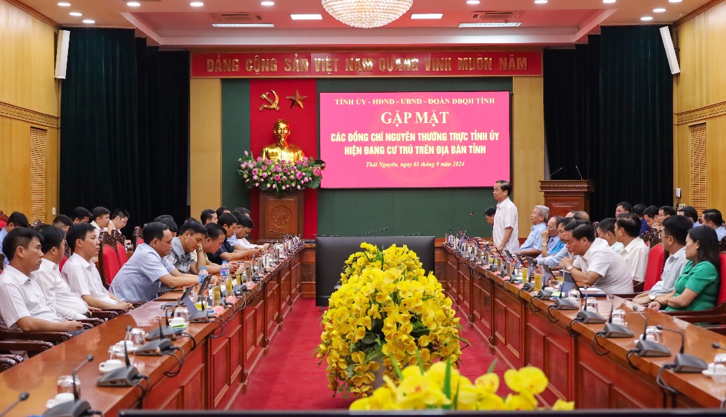 Thái Nguyên Gặp mặt các đồng chí nguyên Thường trực Tỉnh ủy