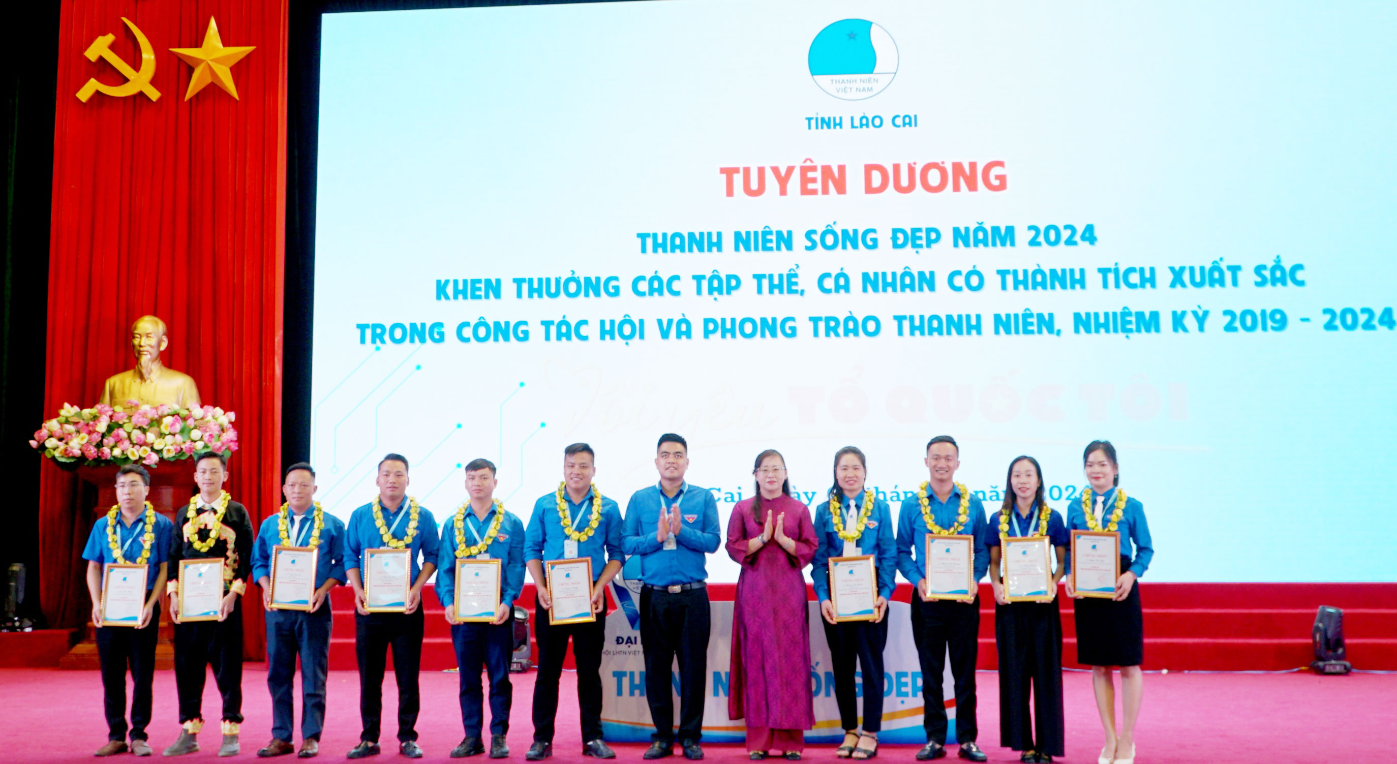 Lào Cai 10 cá nhân được tuyên dương “Thanh niên sống đẹp” năm 2024