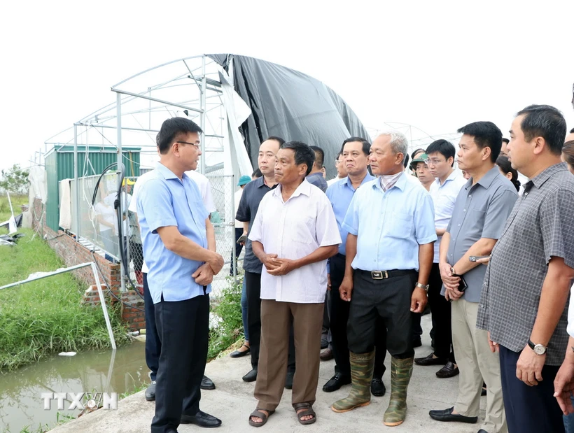 Phó Thủ tướng Lê Thành Long kiểm tra công tác khắc phục hậu quả bão số 3 tại tỉnh Hải Dương