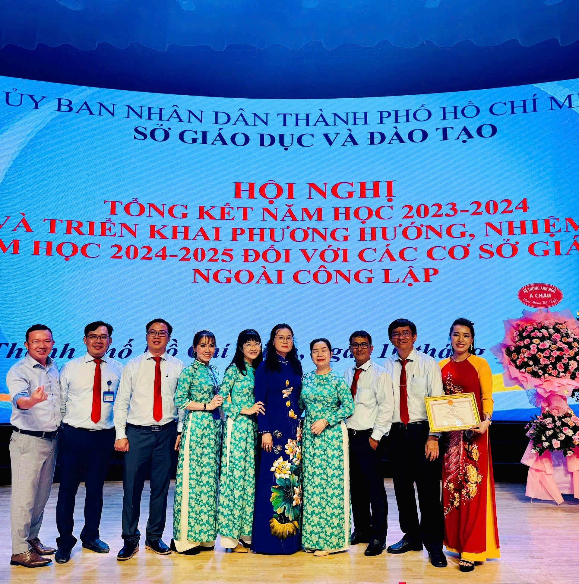 Hệ Thống Anh Ngữ Á Châu nhiều năm liên tiếp đón nhận bằng khen của Sở GD và ĐT TP Hồ Chí Minh