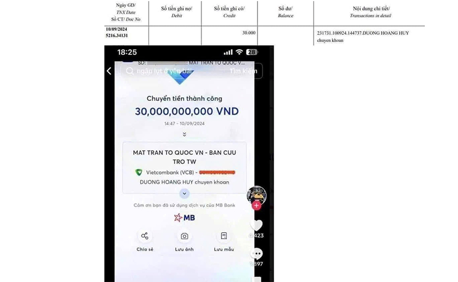 Nỗi lòng  sao kê