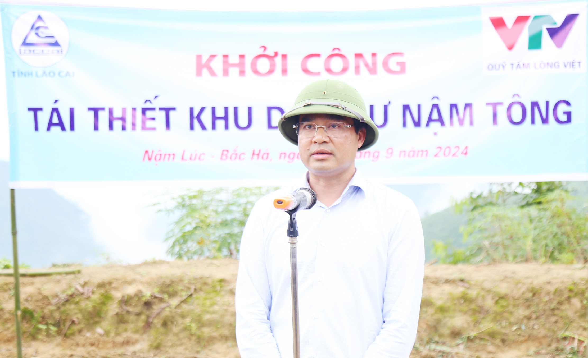 Khởi công xây dựng tái thiết khu dân cư thôn Nậm Tông, Xã Nậm Lúc, huyện Bắc Hà, Lào Cai