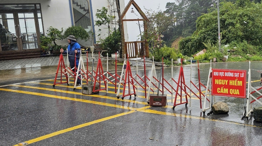 Tam Đảo Các điểm sạt lở nguy hiểm được khắc phục ngay sau bão