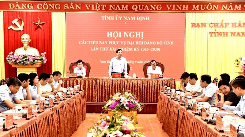 Nam Định Phát huy tinh thần trách nhiệm tổ chức thành công Đại hội Đảng bộ tỉnh
