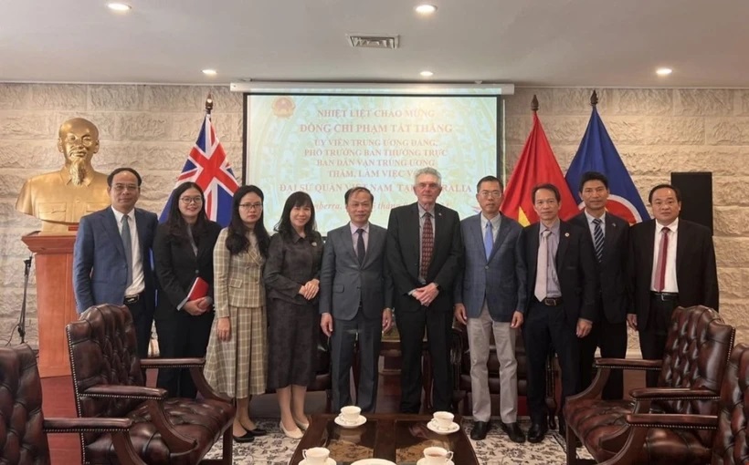 Đoàn công tác Ban Dân vận Trung ương thăm và làm việc tại Australia