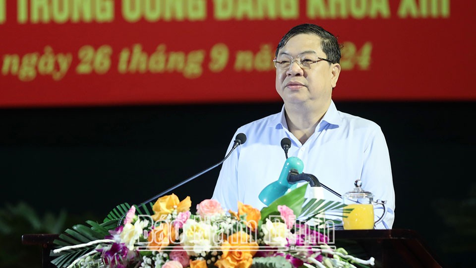 Nam Định Gần 14 500 đại biểu dự thông báo kết quả Hội nghị Trung ương 10, khóa XIII