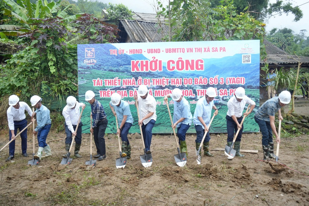 Lào Cai Khởi công tái thiết nhà ở vùng lũ tại xã Mường Hoa Sa Pa