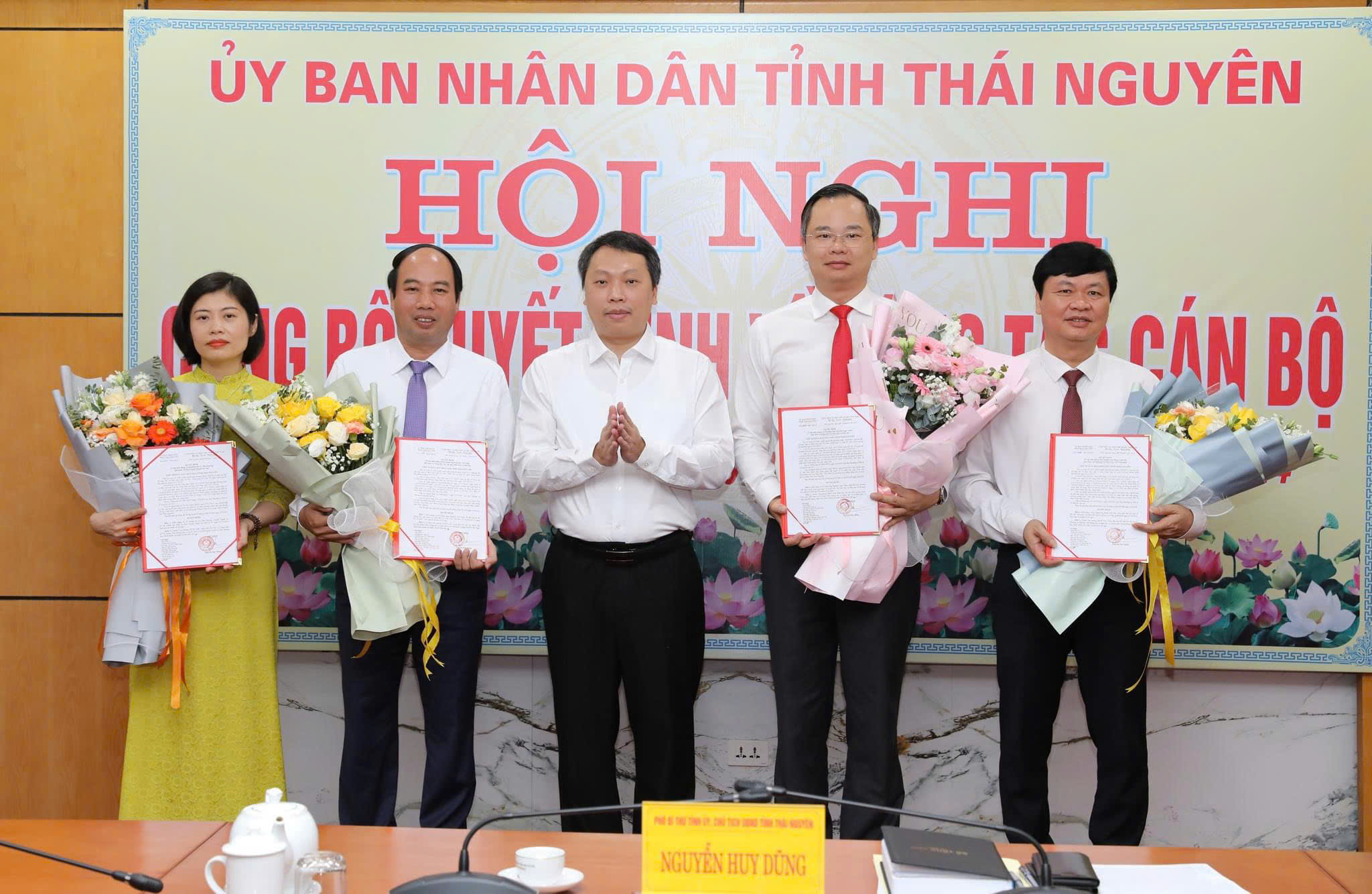 Thái Nguyên Điều động, bổ nhiệm 5 cán bộ lãnh đạo