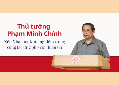 [Infographic] 5 bài học kinh nghiệm trong công tác ứng phó với thiên tai